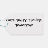 Adorable Heart Design Baby Outfit ギフトタグ (裏面横)