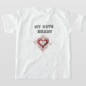 Adorable Heart Kids T-Shirt:Spread Love Everywhere Tシャツ (レイダウン裏面)
