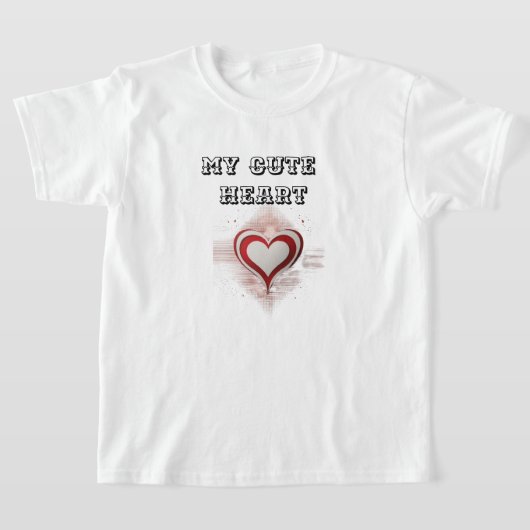 Adorable Heart Kids T-Shirt:Spread Love Everywhere Tシャツ (レイダウン)