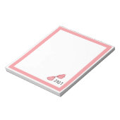 Adorable Hebrew Name Personalized Notepad  ノートパッド (回転)