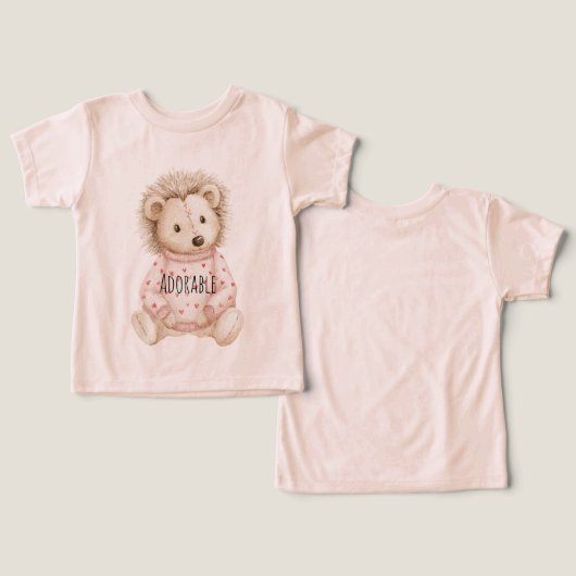 Adorable Hedgehog Animal (デザイン正面&裏面)