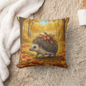 Adorable Hedgehog Forest Animals  クッション (ブランケット)