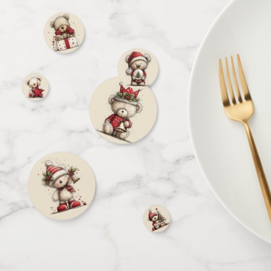 ADORABLE HOLIDAY CHRISTMAS TEDDY BEAR コンフェッティ (グループ)