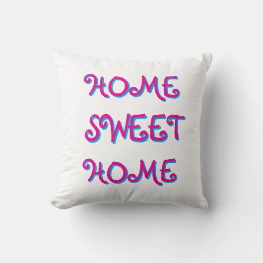 ADORABLE HOME SWEET HOME THROW PILLOW クッション (正面)