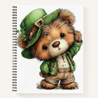 ADORABLE IRISH THEMED TEDDY BEAR ノートブック