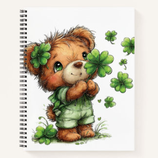 ADORABLE IRISH THEMED TEDDY BEAR ノートブック