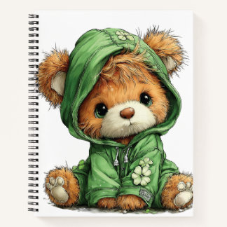 ADORABLE IRISH THEMED TEDDY BEAR ノートブック