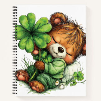 ADORABLE IRISH THEMED TEDDY BEAR ノートブック