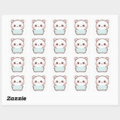 “Adorable Kawaii Animal Sticker – Chibi Cute Paste スクエアシール (シート)