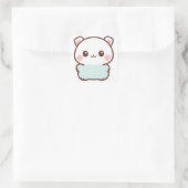 “Adorable Kawaii Animal Sticker – Chibi Cute Paste スクエアシール (バッグ)