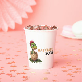 Adorable Kawaii Baby Dinosaur Hatching 紙コップ