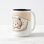"Adorable kawaii bear ツートーンマグカップ (正面右)