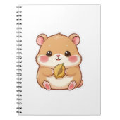 Adorable Kawaii Chibi Hamster ノートブック (正面)