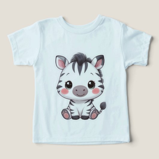 Adorable Kawaii Chibi Zebra (デザイン正面)