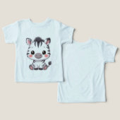 Adorable Kawaii Chibi Zebra (デザイン正面&裏面)