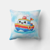 Adorable Kawaii Graphic Tee クッション (裏面)