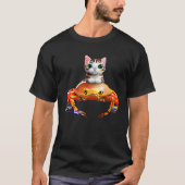 Adorable Kitten and Giant Crab 1 Tシャツ (正面)