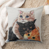 Adorable Kitten Cross Stitch Design クッション (ブランケット)
