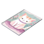 Adorable kitten in the flowers ノートブック (左側)