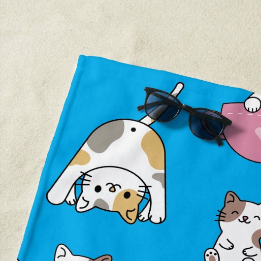 Adorable Kitty Cats ビーチタオル (インサイチュ)