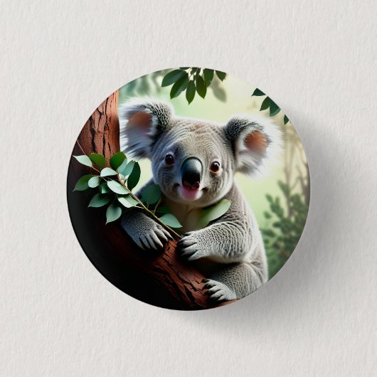 Adorable Koala Bear 缶バッジ (正面)