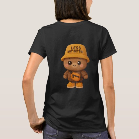 Adorable "Less But Better" Bear Tee Tシャツ (裏面)