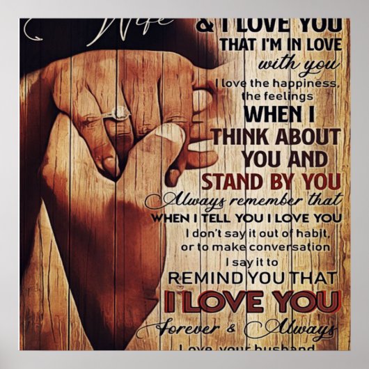 Adorable Letter To Wife, Lovely Gift, ポスター (正面)