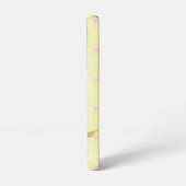 .Adorable Light Yellow Pink Bow Scripture Pink Bee Samsung Galaxyケース (左側面)