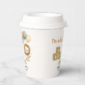 Adorable Lion Baby Shower Boy 紙コップ (右)