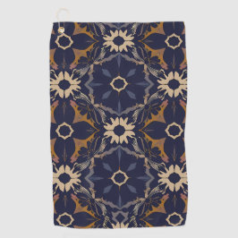 Adorable Lion Cub Sitting Portrait Illustration ゴルフタオル