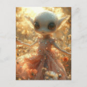 Adorable Little Alien in a Dress ポストカード (正面)
