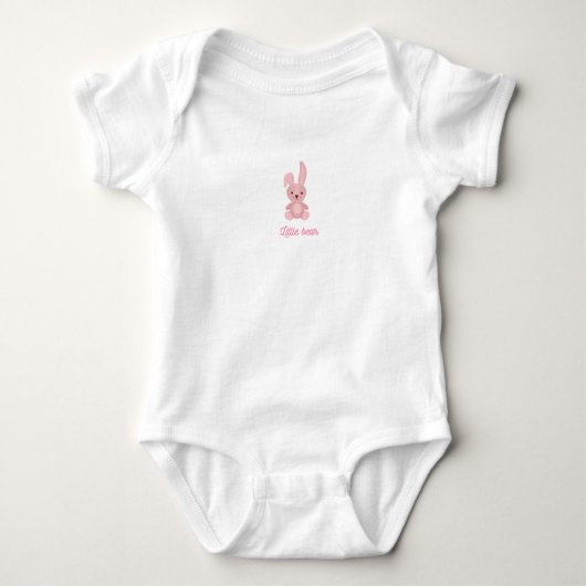 Adorable 'Little Bear' Baby Romper ベビーボディスーツ (正面)