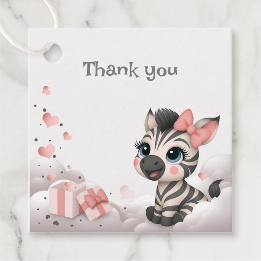 Adorable little cartoon zebra  フェイバータグ (正面)