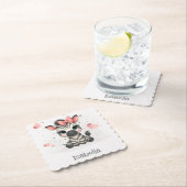 Adorable little cartoon zebra  ペーパーコースター (インサイチュ)