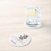 Adorable little cartoon zebra  ペーパーコースター (インサイチュ)