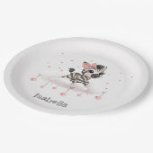 Adorable little cartoon zebra  ペーパープレート (アングル)