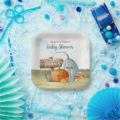 Adorable Little Pumpkin Baby Shower Party  ペーパープレート (パーティー)