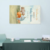 Adorable Little Pumpkin Baby Shower Sign Banner 横断幕 (トレードショー)