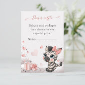Adorable little zebra baby girl エンクロージャーカード (スタンド正面)
