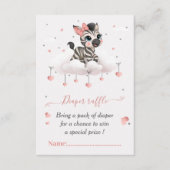 Adorable little zebra baby girl エンクロージャーカード (正面)