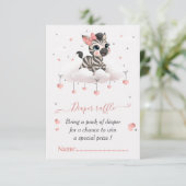 Adorable little zebra baby girl エンクロージャーカード (スタンド正面)