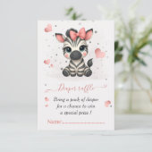 Adorable little zebra baby girl エンクロージャーカード (スタンド正面)