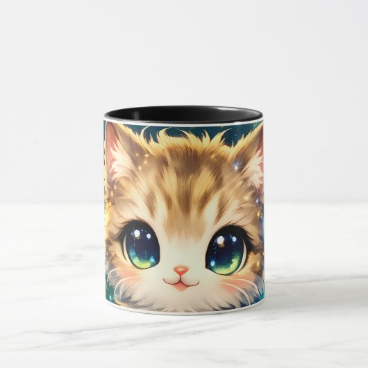 Adorable Magical Cat Mug & Pillow – Cute Fantasy  マグカップ (中央)