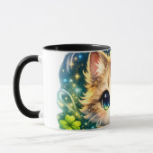 Adorable Magical Cat Mug & Pillow – Cute Fantasy  マグカップ (左)
