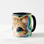 Adorable Magical Cat Mug & Pillow – Cute Fantasy  マグカップ (正面右)