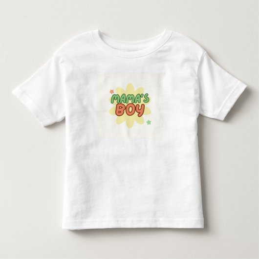Adorable “Mama’s Boy” Toddler Tee – Sweet Baby Boy トドラーTシャツ (正面)