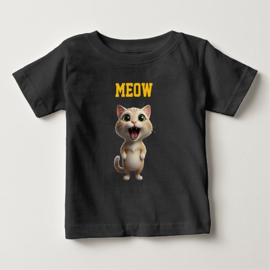 Adorable Meow Kitty Kids’ T-Shirt ベビーTシャツ (正面)