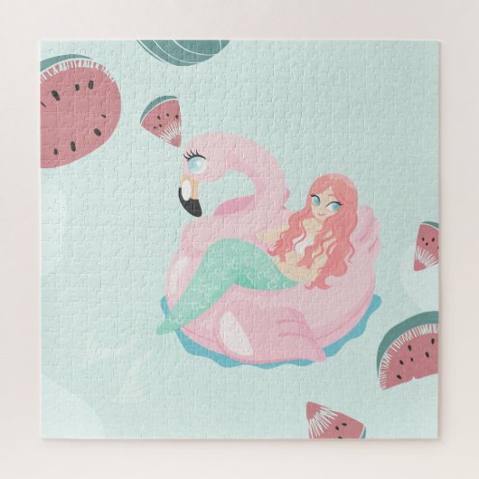 Adorable Mermaid, Watermelon ジグソーパズル (縦)