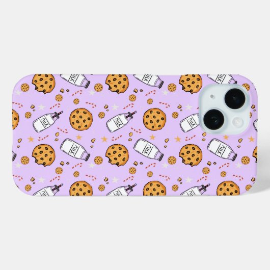 Adorable Milk and Cookies Pattern Phone Case Gift Case-Mate iPhoneケース (裏面 (横))