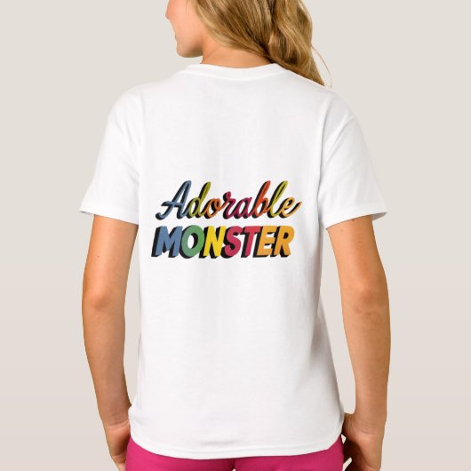 Adorable Monster Tシャツ (裏面)